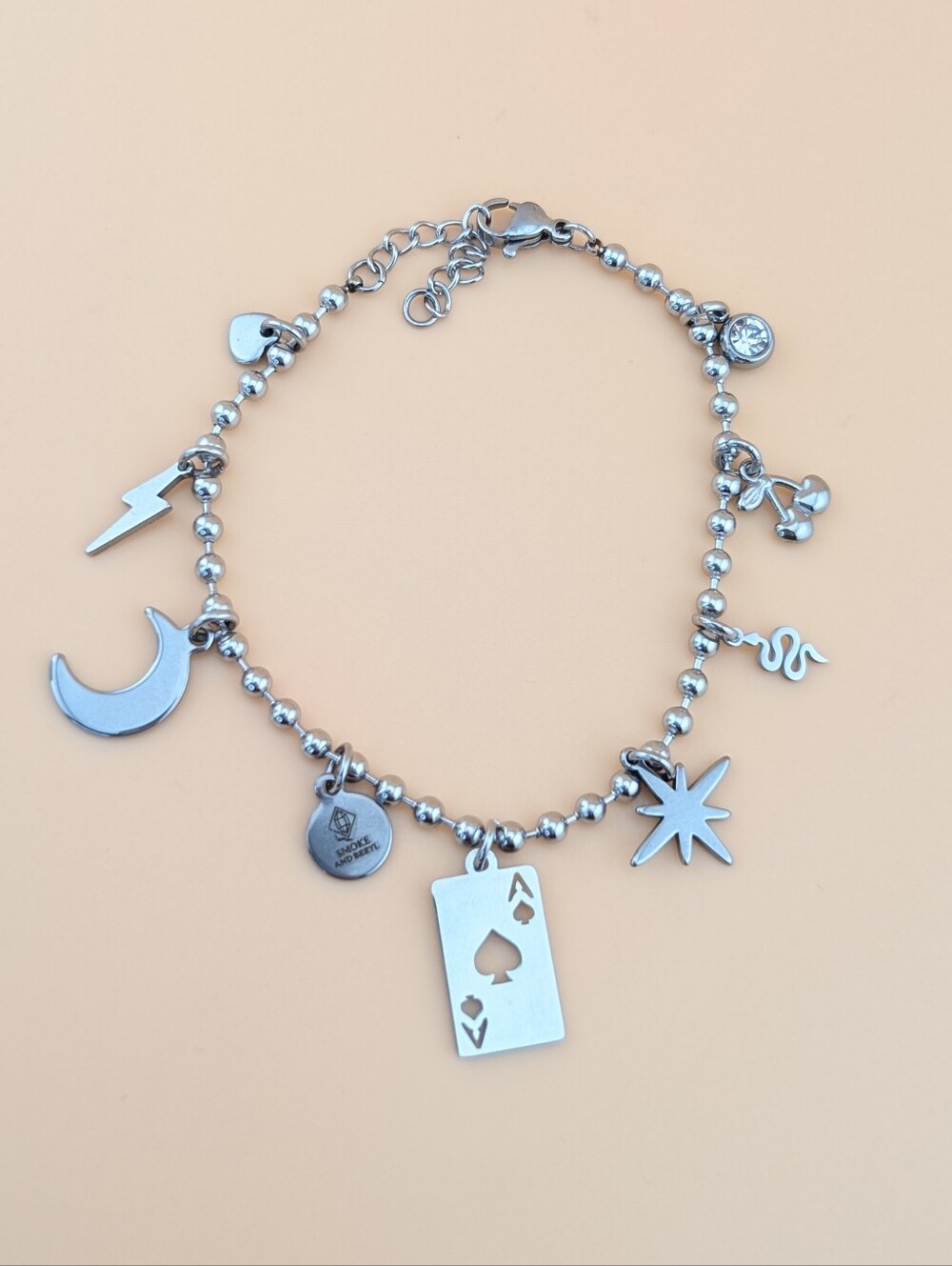 Celestial Silver Charm Bracelet